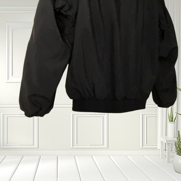 Ixspa Black White Windbreaker Jacket Small | Vintage 90s Track Retro Streetwear - Picture 8 of 16